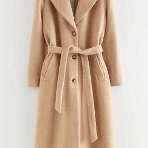 & Other Stories Tan Belted Coat